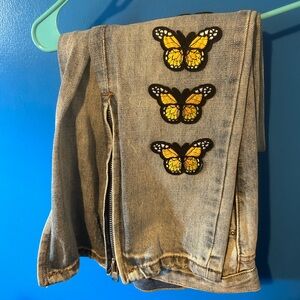 M188 Butterfly Denim Jeans - Blue